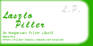 laszlo piller business card